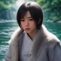 音频后期工程师阿峰的工作照，在DAW软件前分析录音波形数据，专业工作站环境